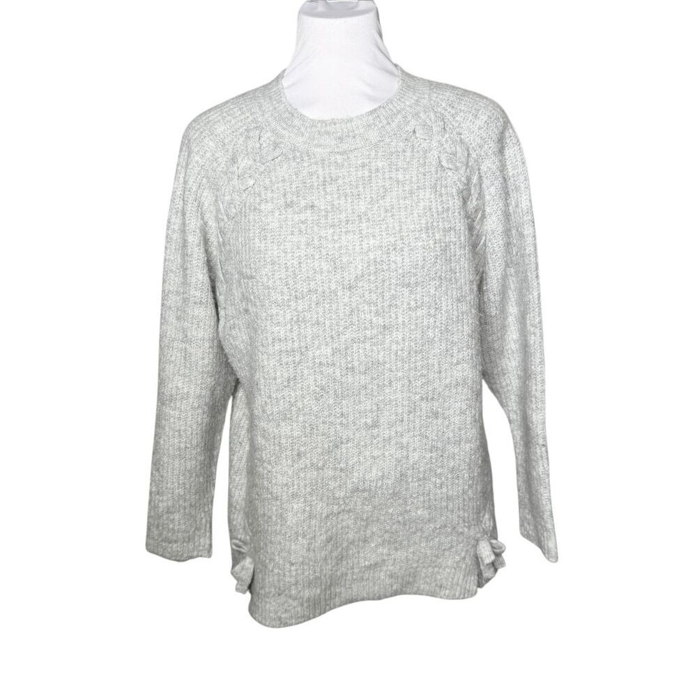 ZARA FANCY WINTER GIRLS  11-12 grey sweater tie side